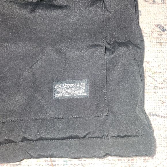 Levi's Strauss Full-Zip Snap Quilted Hooded Parka Coat Black Mens Sz X-Large N - Picture 2 of 8